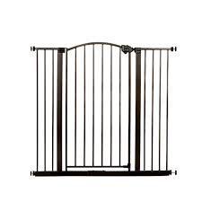Toddleroo by north states® 3 in 1 arched décor metal superyard®. Regalo 36 In Arched Decor Extra Tall Safety Gate In Bronze 0380 Br Ds The Home Depot
