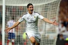 Real madrid players, james rodríguez and fede valverde, took each other on in a game of guess who at alfredo di stefano. James Rodriguez Marca Su Primer Con El Real Madrid Conmebol