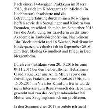 Lebenslauf in aufsatzform bundespolizei vorlage. Handschriftlicher Lebenslauf Fur Die Ausbildung Zur Hebamme Bewerbung