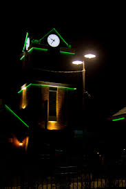 Trainstation Clock Tower Led Ledlighting Lighting Lightingideas Lightingdesign Light Design Led Tape Lighting Led Lights Light Architecture