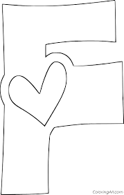 Dot flower painting craft 5. Letter F Coloring Pages Coloringall