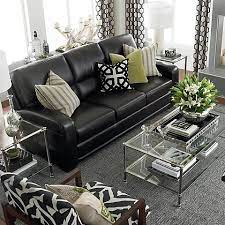 Schwarz Couch Sofas Wohnzimmer Dekoration Ideen Wohnzimmer Design Schwarzes Sofa Wohnzimmer Ledersofa