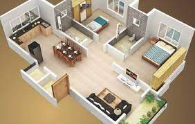 Two Bedroom Bungalow House Design Master En Suite Muthurwa Com Bedroom House Plans 2 Bedroom House Design 3d House Plans