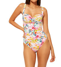 Bleu Rod Beattie B21978 Beachy Keen Shirred Bandeau Mio One Piece Swimsuit