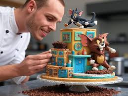 Cute Tom And Jerry Cake 🥰🥰🥰