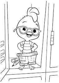Chicken Little Wearing Paper Pant Coloring Pages Netart Fargelegging Fargelegging For Barn Tegning For Barn