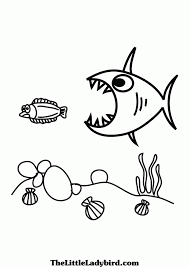 Cute Fish To Color Coloring Page Of Big And Small Fish Coloring Pages The Little Fish Coloring Page Whale Coloring Pages Dolphin Coloring Pages
