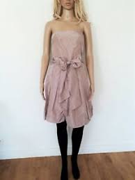 Bustier elástico de escote pico y tirante fino. Zara Robe Bustier Taille 38 Rose Tendre Doublee Ebay