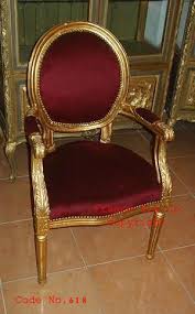 French Louis Xvi Arm Chair Hand Carved And Gold Leaf Motif In Cane And Red Mohair Upholstery Egyptian Furniture Discount Furniture Stores French Furniture
