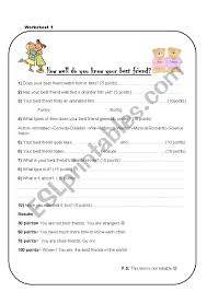 New movies + shows to watch this weekend: Best Friend Esl Worksheet By Rehes89