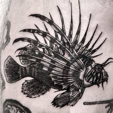 Due to the current circumstances all body art faci. Tattoo Uploaded By Ligera Ink Tattoo Milano Blackwork Lion Fish 603608 Tattoodo