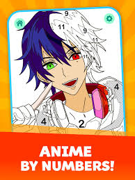 Graphic novels, comic books, cartoons. Anime Boys Coloring Book By Numbers For Android Apk Download