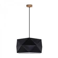 Je veux trouver un beau lustre, lampe suspension design et pas cher ici abat jour lampe de chevet noir. Britop Suspension En Chene Huile Et Abat Jour Noir Design Industriel Finja 1845974