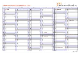 Anders als bei den sommerferien entscheiden die einzelnen länder über ausgestaltung und terminierung der herbstferien. Feiertage 2014 Nordrhein Westfalen Kalender