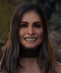 Red hair witch character design in Adobe Photoshop