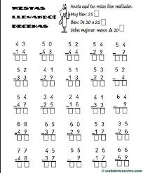 Resultado De Imagen Para Restas Segundo Grado Primaria Matematicas Primero De Primaria Ejercicios Matematicas Primaria Actividades De Matematicas