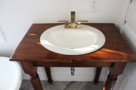farmhouse table vanity