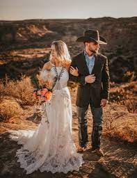 Western Wedding Western Couple Ranch Couple Ranch Wedding Cowgirl Wedding Western Wedding Dresses Country Wedding Dresses