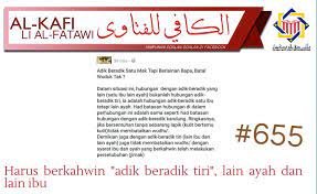 Apalagi melihat calon adik iparku yang ceria dan menggemaskan. Pejabat Mufti Wilayah Persekutuan Al Kafi 655 Harus Berkahwin Antara Adik Beradik Tiri Lain Ibu Dan Lain Ayah