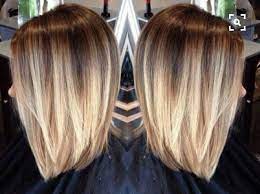 Ombre Brown To Blonde Shoulder Length Short Medium Haircut Hairstyle Ombre Hair Blonde Hair Styles Short Hair Styles