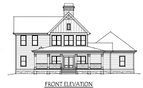 The flat elevation design created on the roof gives the modern look to this house. 2 Story House Plan With Covered Front Porch