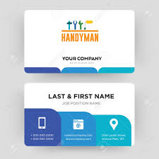 Build your own handyman business card with our online templates! Handyman Business Card Design Template Visiting For Your Company Modern Creative And Clean Identity Card Vector Royalty Free Cliparts Vectors And Stock Illustration Image 102403155