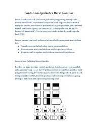 Please copy and paste this embed script to where you want to embed. Contoh Soal Psikotes Deret Gambar