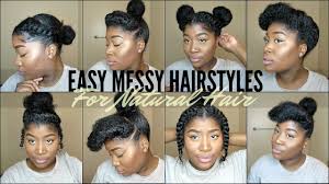Black men's hair is naturally curly and tends to be easy to tangle. 8 Quick Easy Natural Hairstyles For 4 Type Natural Hair Youtube