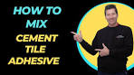 How to mix powdered tile adhesive correctly ready for tiling