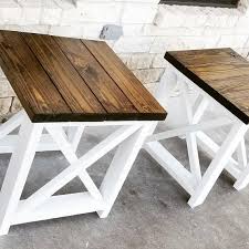 This coffee table leans into its coastal farmhouse look with natural wood finishes and a mixed material design. Coffee Table Mixed Drink Table Periodic Table There Aren T Lots Of Furniture That Have Multipl Farmhouse End Tables Diy End Tables Farmhouse Style Furniture