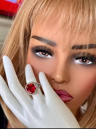 UNIQUE 14K GOLD WITH 8.60 Ct. NATURAL RUBY AND DIAMONDS