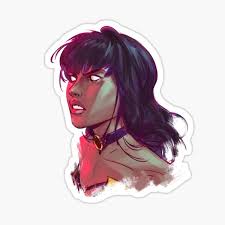 Tanya Head Minimal Sticker