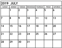 July 2019 Blank Calendar Template July July2019 Julycalendar2019 Monthly Calendar Printable Calendar 2019 Printable Free Printable Calendar Monthly