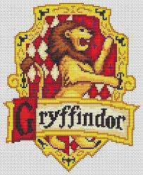 Pdf Cross Stitch Pattern For The Gryffindor Crest Harry Potter Hogwarts House Cross Stitch Cha Cross Stitch Harry Potter Cross Stitch Embroidery Cross Stitch