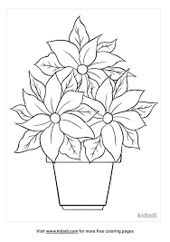 There are tons of great resources for free printable color pages online. Poinsettia In A Vase Coloring Pages Free Flowers Coloring Pages Kidadl