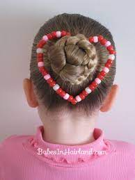 Bun & a Heart Shaped Craft Hairstyle - Babes In Hairland