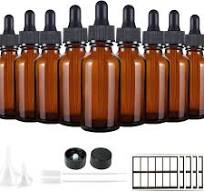 Eternal Moment 1 oz Eye Dropper Bottle(48 Pack), 30ml Amber Glass Bottles  with Glass Eye Dropper for Essential Oils, Chemistry Lab Chemicals,  Colognes ...