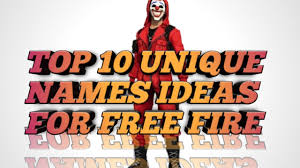 Here the user, along with other real gamers, will land on a desert island from the sky on parachutes and try to stay alive. Top 10 Best Nick Name Ideas For Free Fire Unique Names For Free Fire Must Watch Youtube