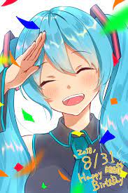 Happy Miku Birthday Miku Hatsune Miku Birthday Hatsune Miku