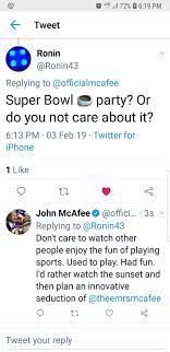 Through education and innovation, we work to provide the latest tips, news, and tech to keep individuals & families secure. John Mcafee No Twitter