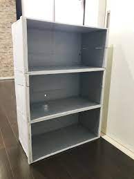 りんご箱で 間仕切りを兼ねた収納棚 diyレシピ りんご 箱 収納棚 収納棚 diy