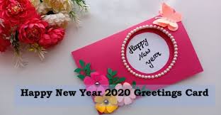 Happy New Year 2020 Greeting Card Card Design Handmade Greeting Cards Diy Handmade Birthday Cards