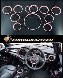 Mini Cooper S One F55 F56 F57 Pink Interior Trim Kit For Model W Navigation Xl Mini Cooper Accessories Mini Cooper Mini Cooper S