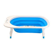 Compact fold for easy storage; Foldable Secure Baby Bath Tub Shoppy