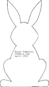 Print this out as a craft activity for your child to color in and decorate. Bunny Template Easter Templates Bunny Templates Easter Crafts
