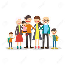 Do you have any next of kin? Images Of Cartoon Family Portrait Illustration