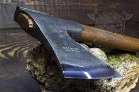 Finnish Middle Forest Hatchet With Curved Handle Camping Axe Etsy Knife Camp Axe Knife Making
