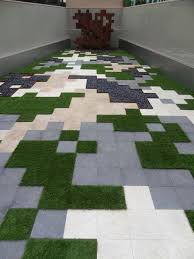 Ways To Dress Up Your Concrete Floor With Artificial Grass Landscape Design Modern Landscaping Garden Design
