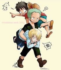 One Piece Kid Zoro Kid Sanji Kid Luffy Kids Cute Monster Trio One Piece Funny One Piece Comic One Piece Drawing