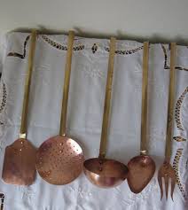 Maybe you would like to learn more about one of these? Vintage French Beautiful Copper Kitchen Utensils Set Of 5 Etsy Copper Kitchen Copper Kitchen Utensils French Vintage